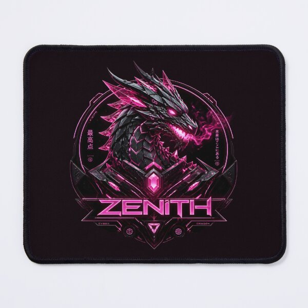 Item preview, Zenith Cyber Dragon Pink Neon Crystal Kanji Techwear Streetwear designed and sold by Novastitchshop.