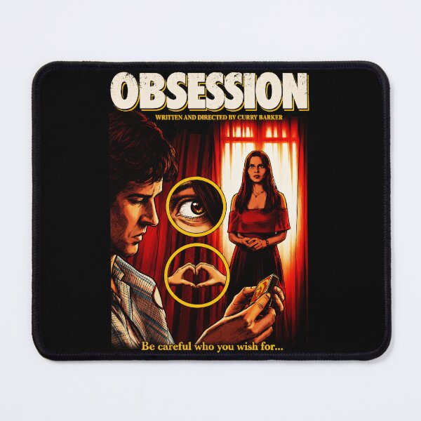 Item preview, Obsession Written And Directed By Clara Bagler Be Careful Who You Wish For Psychological Thriller Vintage Movie Poster Fan designed and sold by SeraXYZ.