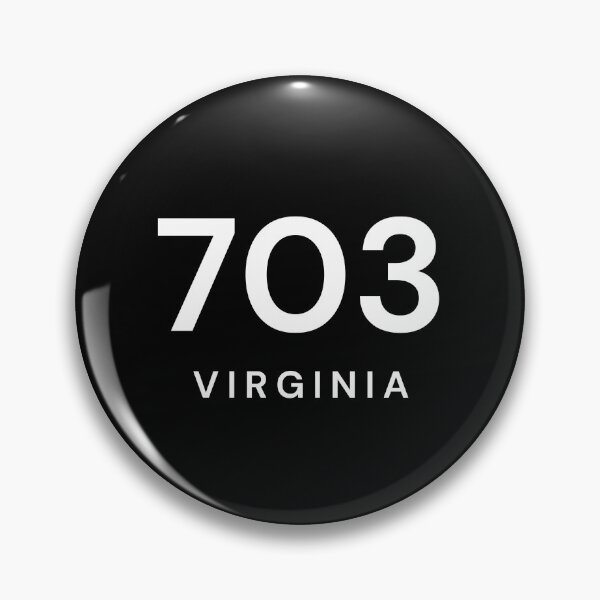 Item preview, 703 Virginia Minimalist Area Code Design designed and sold by Paper Drip.