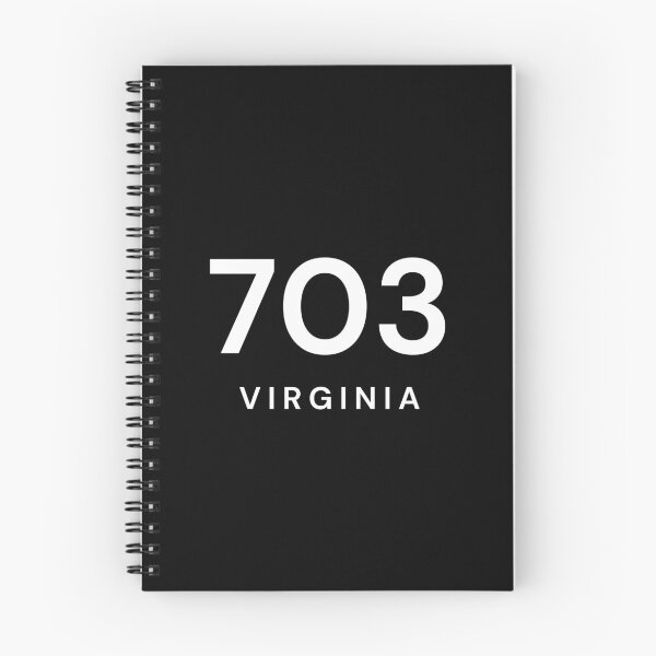 Item preview, 703 Virginia Minimalist Area Code Design designed and sold by Paper Drip.