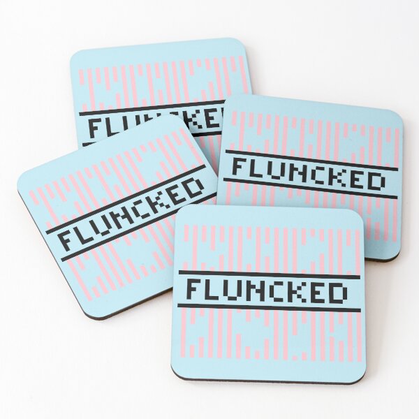 Item preview, FLUNKED — Pixel Art Word | Retro 8-Bit Two-Tone Typography designed and sold by Mouremandier.