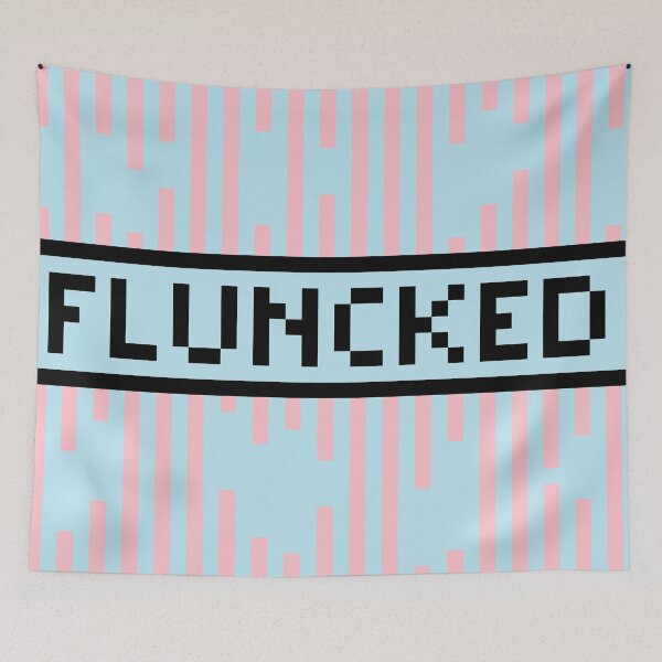 Item preview, FLUNKED — Pixel Art Word | Retro 8-Bit Two-Tone Typography designed and sold by Mouremandier.
