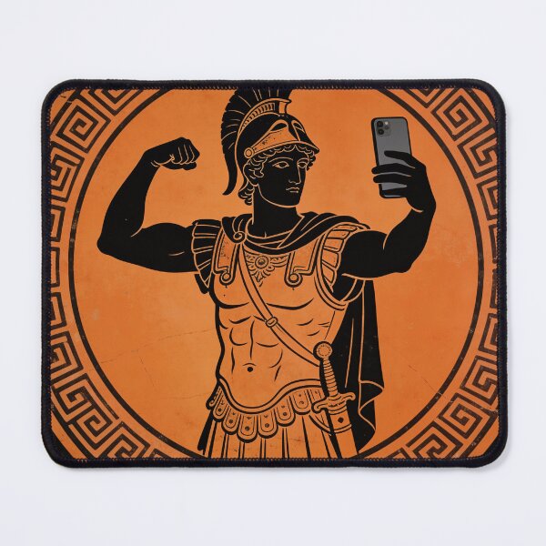 Item preview, Ancient Greek Warrior Takes Selfie - Funny Greek Vase Art designed and sold by HistoricHumor.