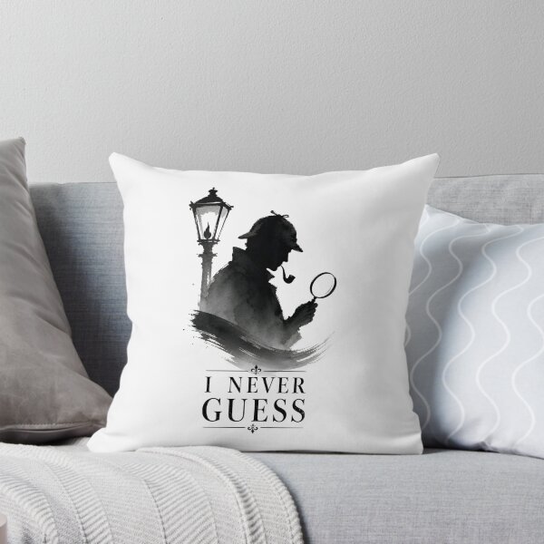 Item preview, Sherlock Holmes I Never Guess Watercolor Ink Brush Art designed and sold by Fenay Designs.