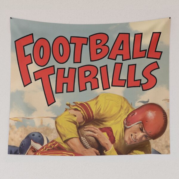 Item preview, Vintage Gridiron Tackle Scene from Retro Football Comic designed and sold by Analog Aura .