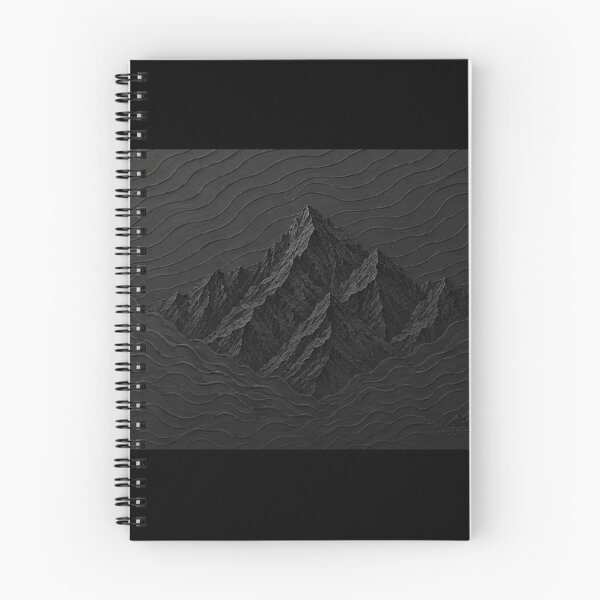 Item preview, Minimalist Black Mountain Peak -3D Textured Wabi Sabi Art designed and sold by CREATIVO STUDIO.