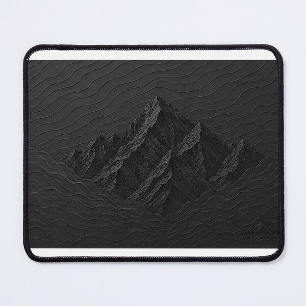Item preview, Minimalist Black Mountain Peak -3D Textured Wabi Sabi Art designed and sold by CREATIVO STUDIO.