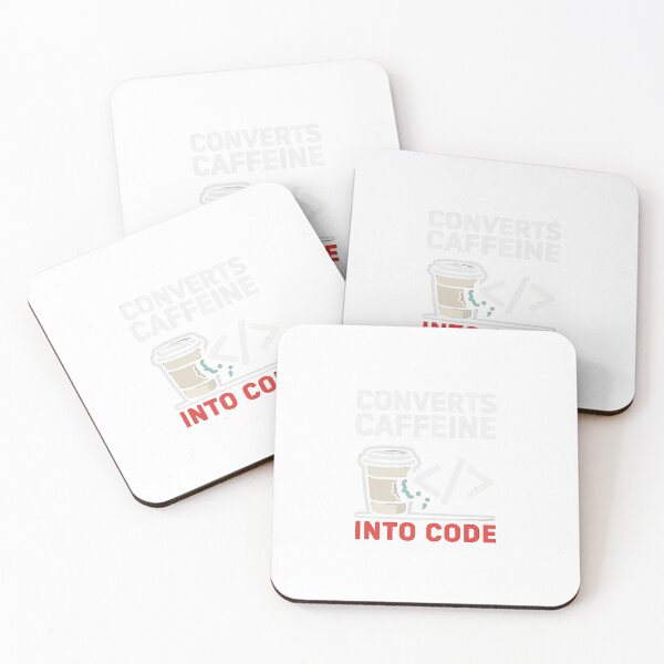 Item preview, Converts Caffeine Into Code Programmer Humor designed and sold by Bianca Oltean.