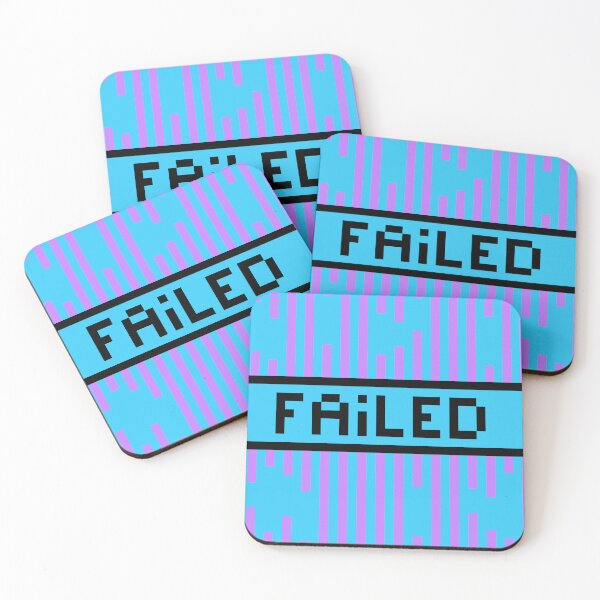 Item preview, FAILED — Pixel Art Word | Retro 8-Bit Two-Tone Typography designed and sold by Mouremandier.