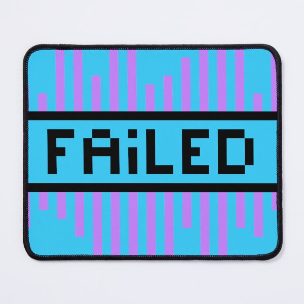 Item preview, FAILED — Pixel Art Word | Retro 8-Bit Two-Tone Typography designed and sold by Mouremandier.