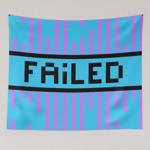 Item preview, FAILED — Pixel Art Word | Retro 8-Bit Two-Tone Typography designed and sold by Mouremandier.