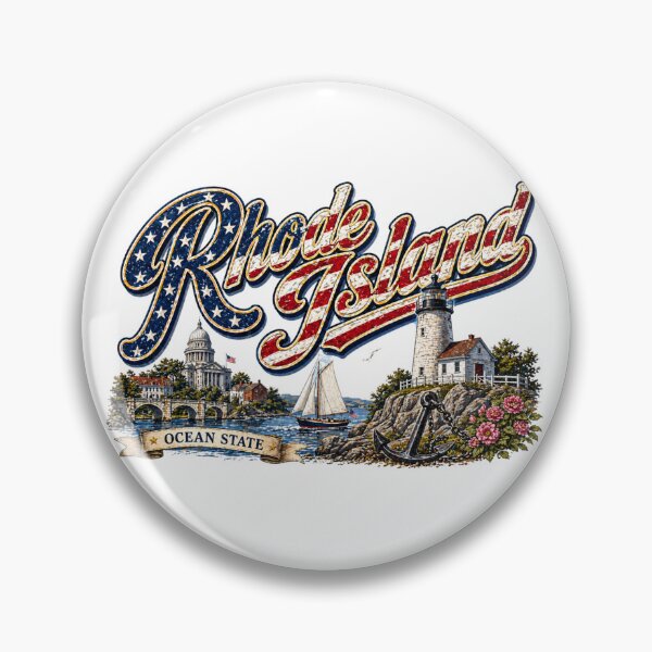 Item preview, RHODE ISLAND1 Flag Letterings america designed and sold by LIOKING333.