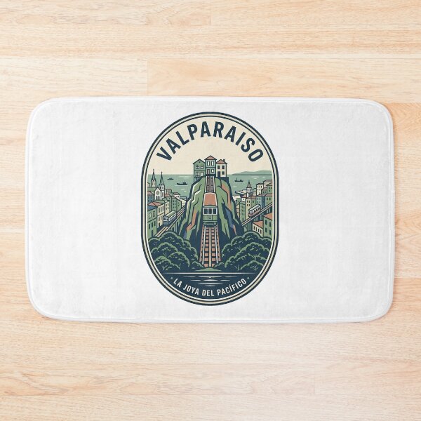 Item preview, Valparaiso Chile Vintage Travel Badge Funicular designed and sold by k3rstman1.