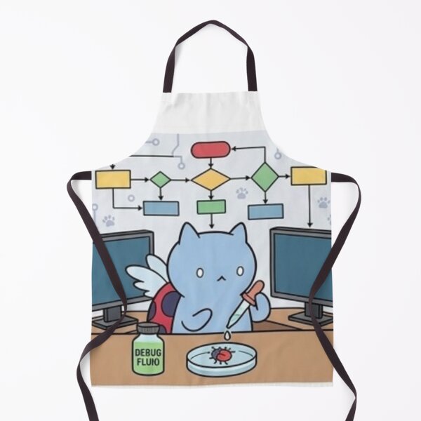 Item preview, Funny Programmer Gift Debug Fluid Cat Kawaii Developer Humor Shirt designed and sold by Dev Mode.