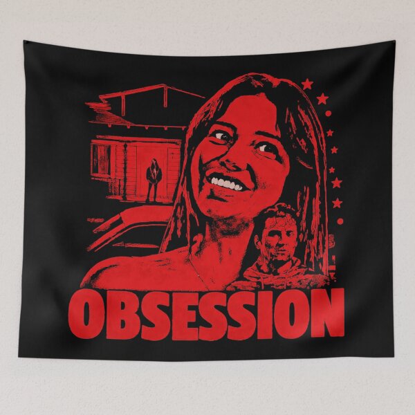 Item preview, Obsession Psychological Thriller Horror Fan designed and sold by SeraXYZ.