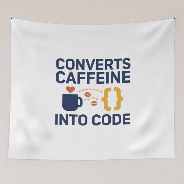 Item preview, Converts Caffeine Into Code Programmer Coffee designed and sold by Bianca Oltean.
