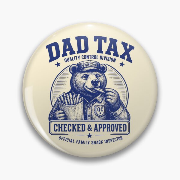 Item preview, Dad Tax Quality Control Bear Meme designed and sold by 89shirts.