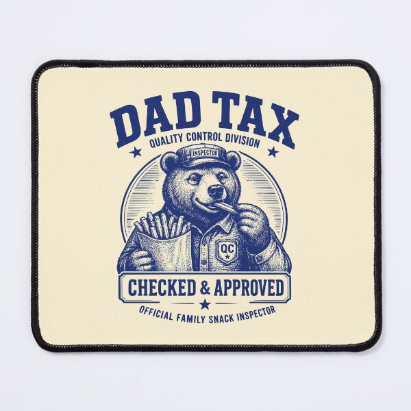 Item preview, Dad Tax Quality Control Bear Meme designed and sold by 89shirts.