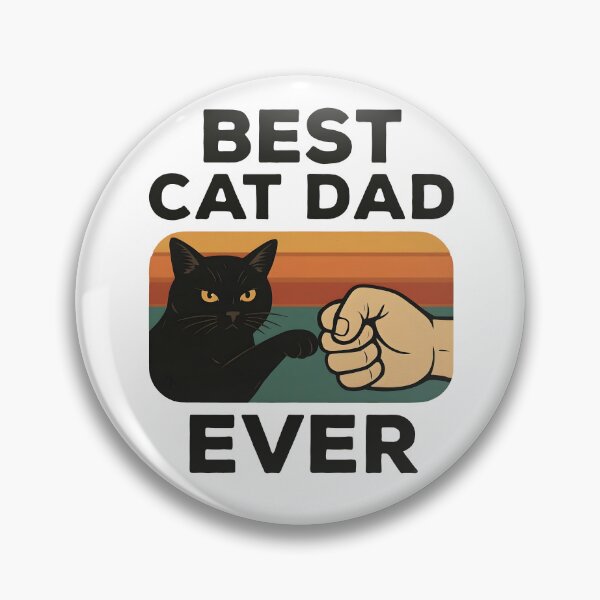 Item preview, Best Cat Dad Ever Funny Black Cat Fist Bump designed and sold by Photo-Sphere101.