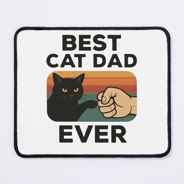 Item preview, Best Cat Dad Ever Funny Black Cat Fist Bump designed and sold by Photo-Sphere101.