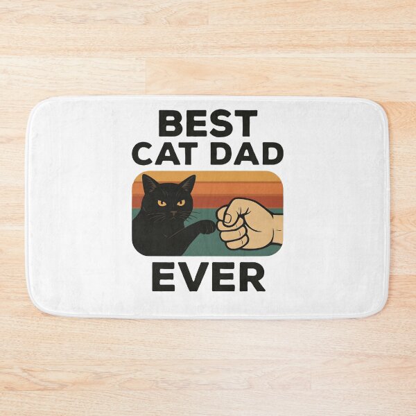 Item preview, Best Cat Dad Ever Funny Black Cat Fist Bump designed and sold by Photo-Sphere101.