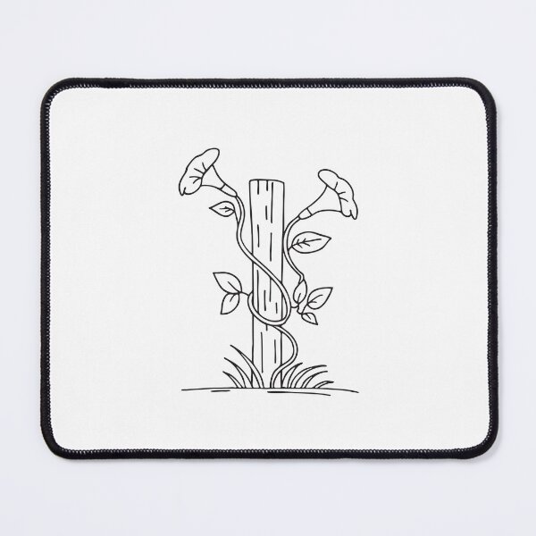 Item preview, Trumpet Vine Twisting Around Fence Post designed and sold by rasagamastore.