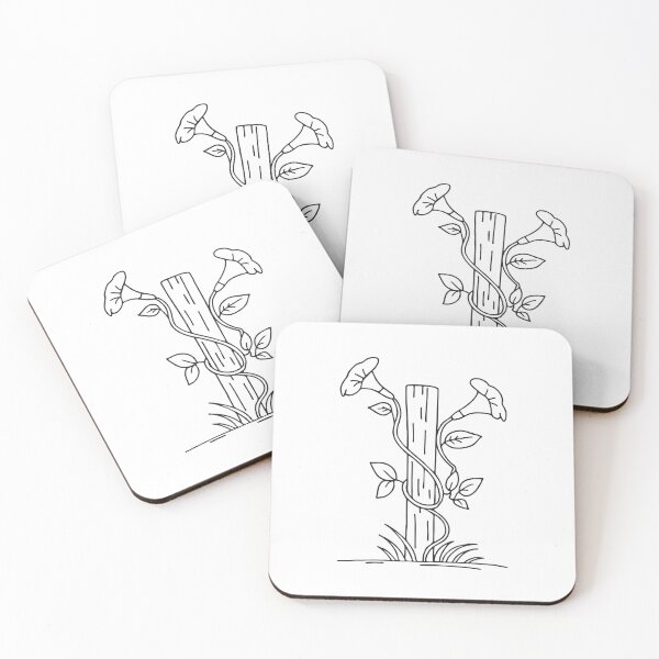 Item preview, Trumpet Vine Twisting Around Fence Post designed and sold by rasagamastore.