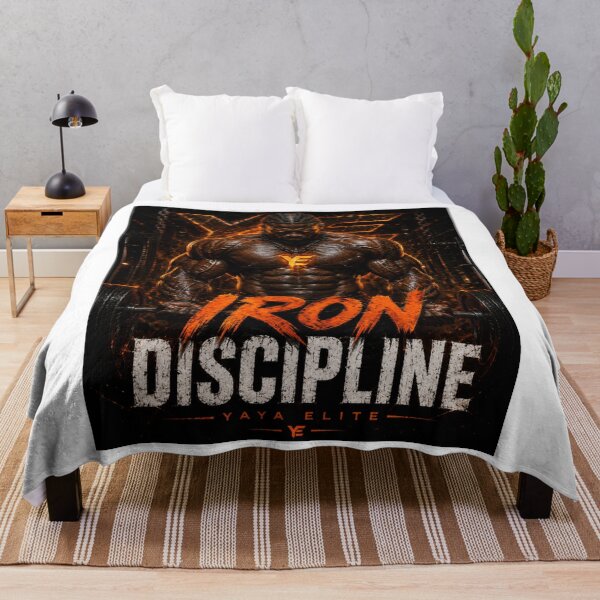 Item preview, IRON DISCIPLINE – YAYA ELITE Dark Gym Motivation Design designed and sold by YAYA ELITE STREETWEAR.