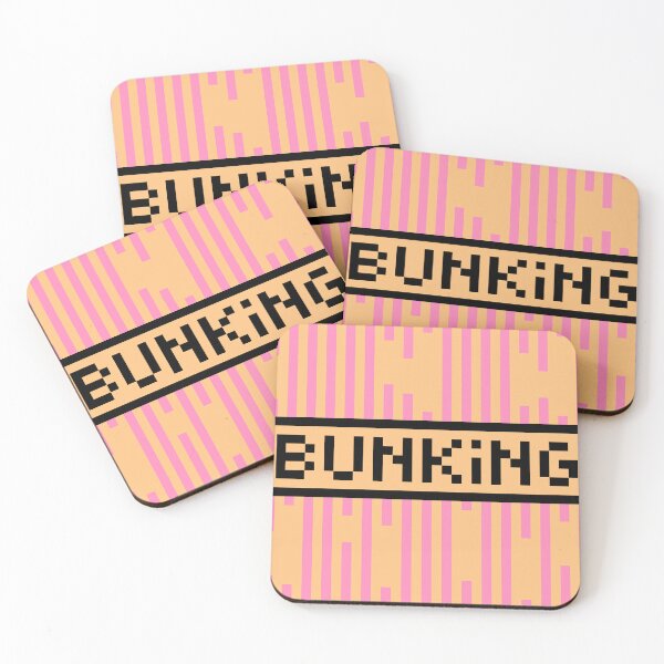 Item preview, BUNKING — Pixel Art Word | Retro 8-Bit Two-Tone Typography designed and sold by Mouremandier.