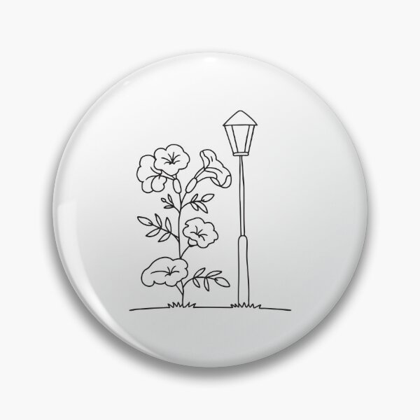 Item preview, Trumpet Vine Beneath Garden Lamppost designed and sold by rasagamastore.