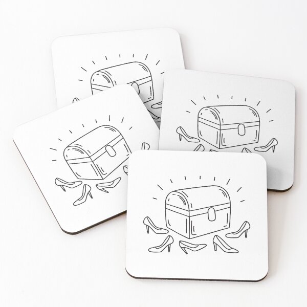 Item preview, Trunk Box Beside Scattered Shoes designed and sold by rasagamastore.