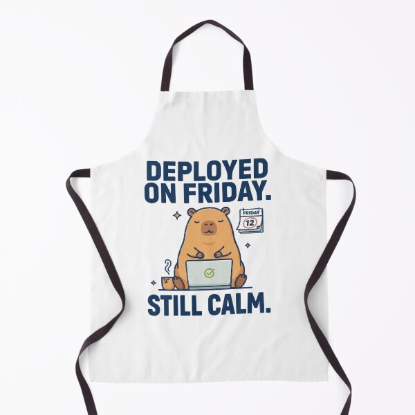 Item preview, Deployed On Friday Still Calm Cute Capybara designed and sold by Bianca Oltean.