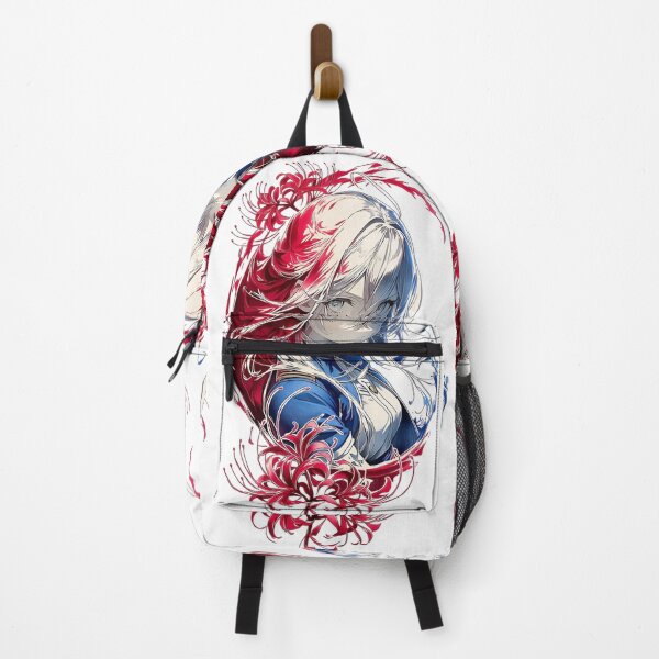 Item preview, Anime Girl with Red Spider Lily Flowers | Elegant Japanese Manga Aesthetic Art designed and sold by Dyan4.