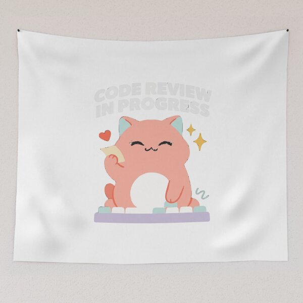 Item preview, Code Review In Progress Kawaii Cat designed and sold by Bianca Oltean.