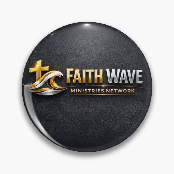Item preview, Faith Wave Ministries Network – Gold Cross Emblem designed and sold by MastersDesignNk.