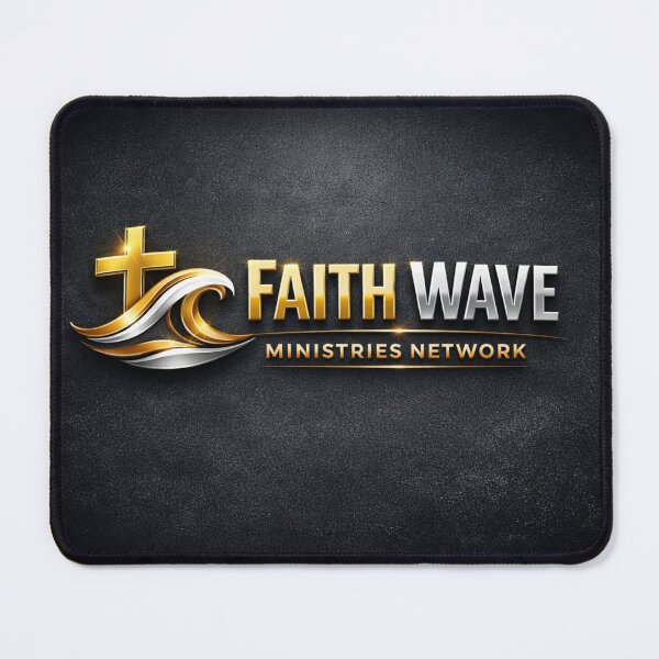 Item preview, Faith Wave Ministries Network – Gold Cross Emblem designed and sold by MastersDesignNk.