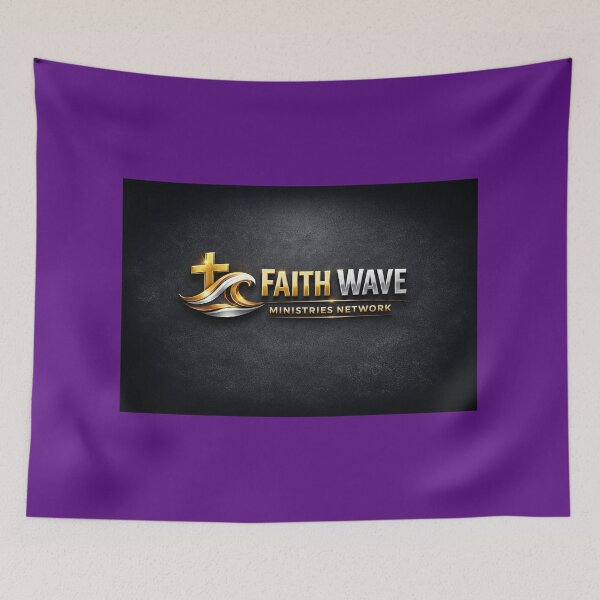 Item preview, Faith Wave Ministries Network – Gold Cross Emblem designed and sold by MastersDesignNk.