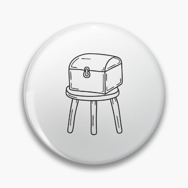 Item preview, Wooden Stool in Front of Storage Trunk designed and sold by rasagamastore.