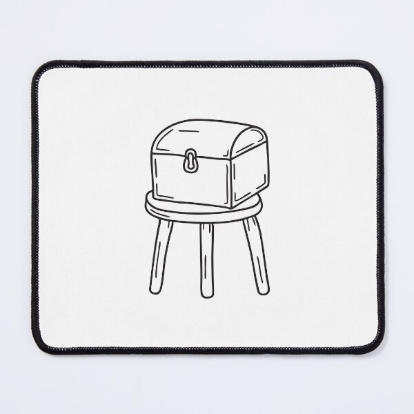 Item preview, Wooden Stool in Front of Storage Trunk designed and sold by rasagamastore.