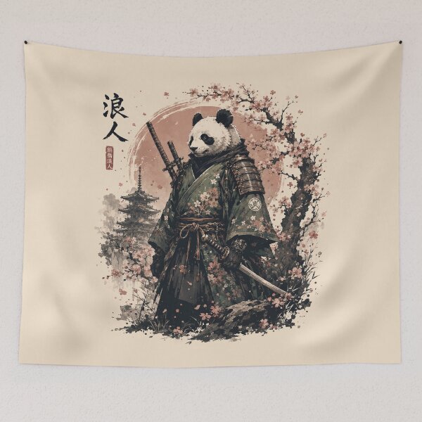 Item preview, Samurai panda  designed and sold by Besir26.