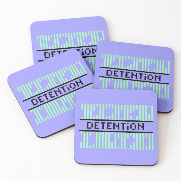 Item preview, DETENTION — Pixel Art Word | Retro 8-Bit Two-Tone Typography designed and sold by Mouremandier.