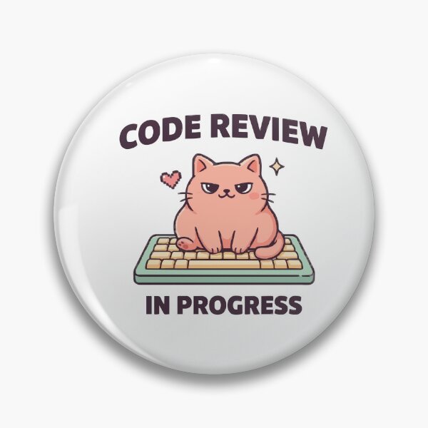 Item preview, Code Review In Progress Kawaii Cat Keyboard designed and sold by Bianca Oltean.