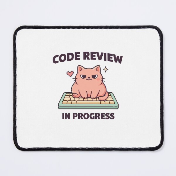 Item preview, Code Review In Progress Kawaii Cat Keyboard designed and sold by Bianca Oltean.