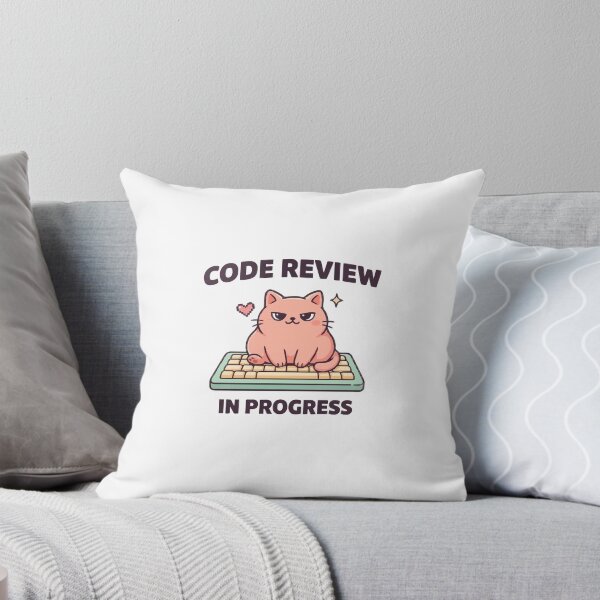 Item preview, Code Review In Progress Kawaii Cat Keyboard designed and sold by Bianca Oltean.