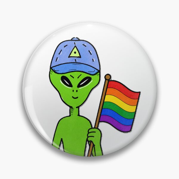 Item preview, Randy Uranus alien Pride Rainbow Flag designed and sold by ArtistryAlch.
