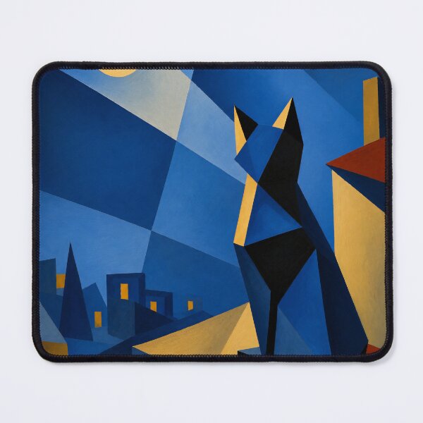 Item preview, Midnight Rooftop Cat designed and sold by ThingsCatsDo.