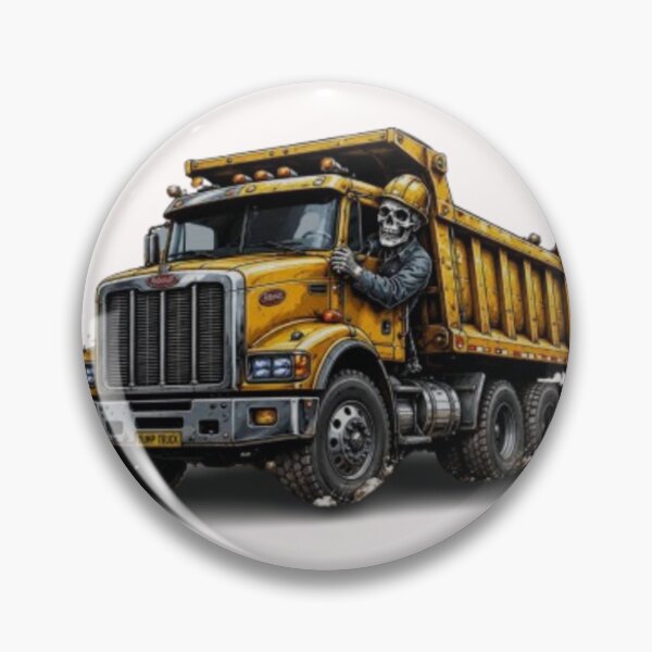 Item preview, Skull Dump Truck Driver – Dark Construction Worker Gothic Design designed and sold by RAYBIL.