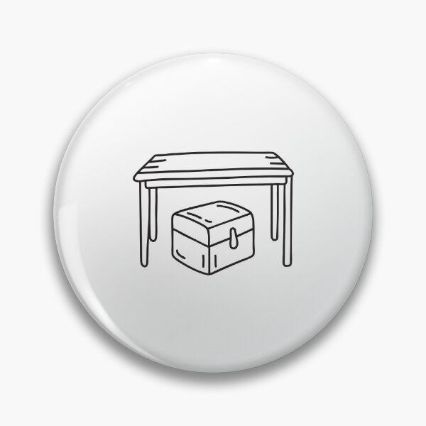 Item preview, Storage Trunk Resting Under Table designed and sold by rasagamastore.