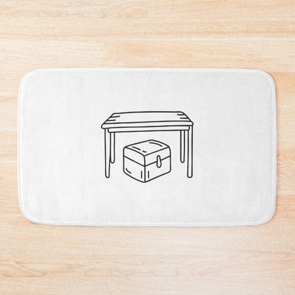 Item preview, Storage Trunk Resting Under Table designed and sold by rasagamastore.