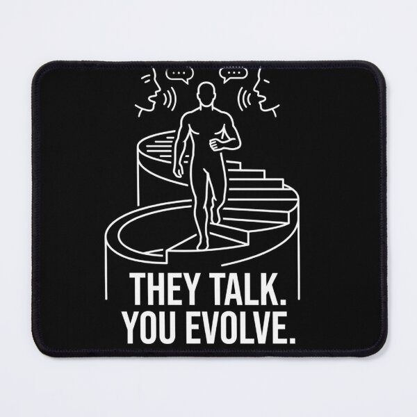 Item preview, They Talk You Evolve – Motivational Mindset Typography designed and sold by BoldConcept43.